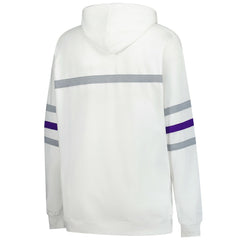 Minnesota Vikings Women's Plus Size Head Coach Throwback Pullover Hoodie - White - Mitchell & Ness