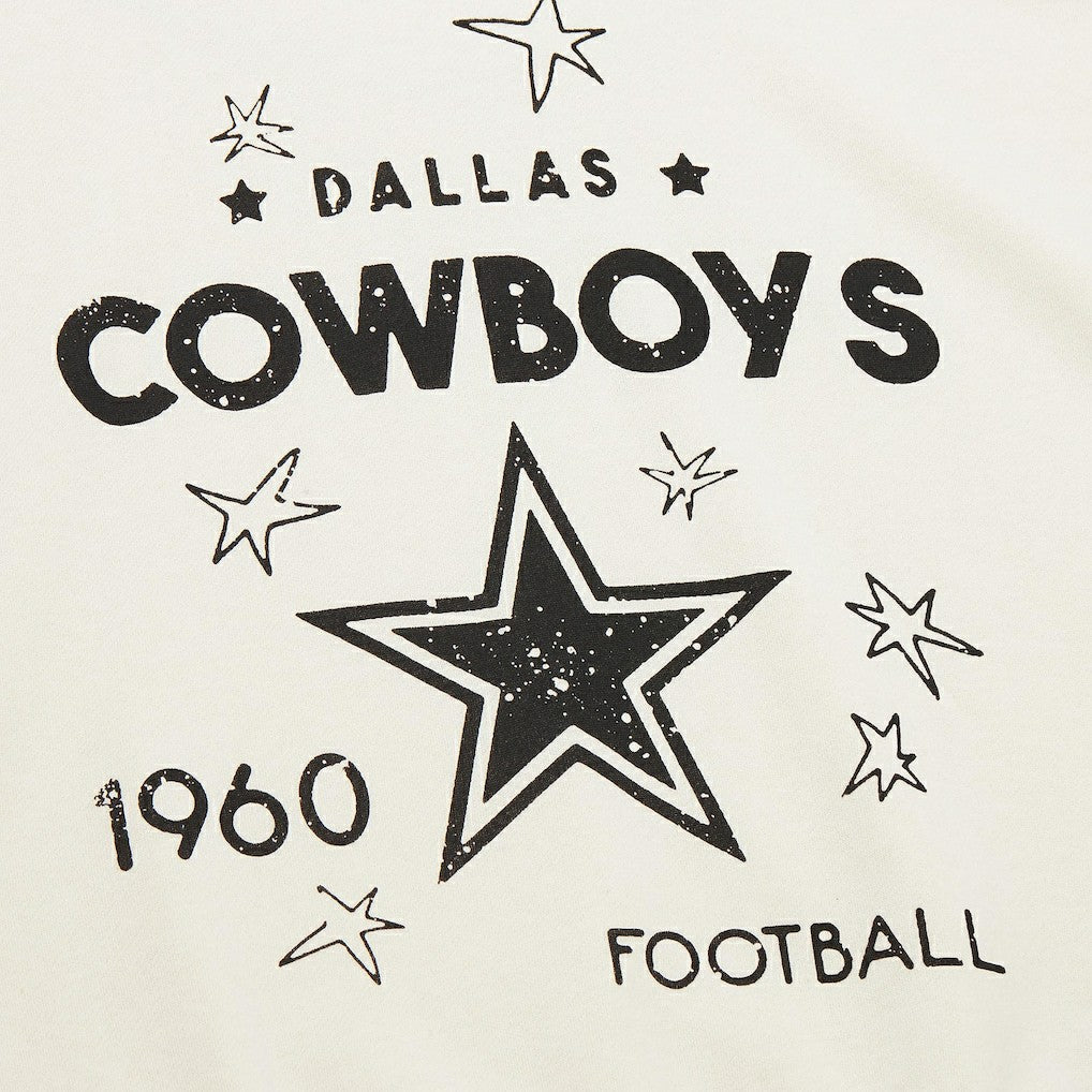 Dallas Cowboys Women's Plus Size Shooting Star Sweatshirt - Cream - Mitchell & Ness
