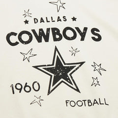 Dallas Cowboys Women's Plus Size Shooting Star Sweatshirt - Cream - Mitchell & Ness