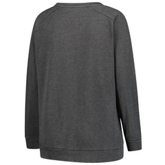 Washington Commanders Profile Women's Plus Size Acid Wash Raglan Sweatshirt - Charcoal - NFL