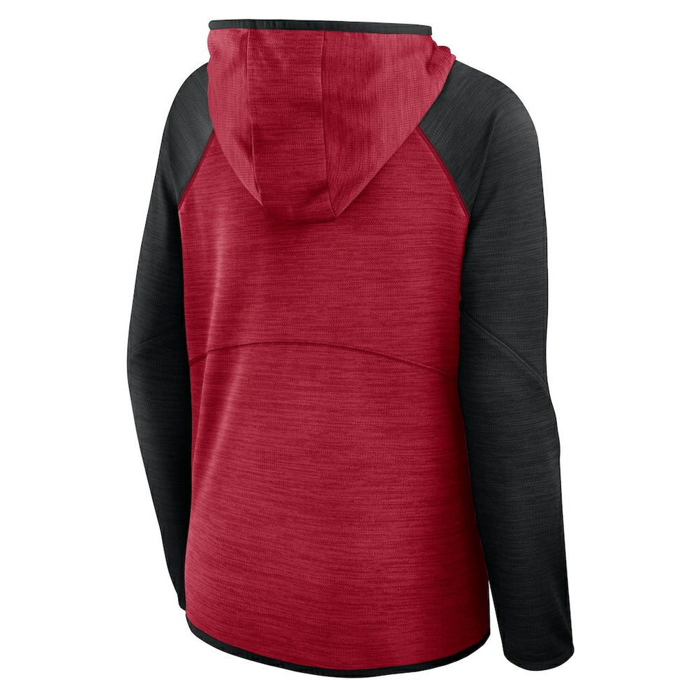 San Francisco 49ers Women's Plus Size End Around Pass Full-Zip Hoodie - Scarlet - Fanatics