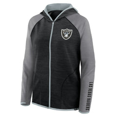 Las Vegas Raiders Women's Plus Size End Around Pass Full-Zip Hoodie - Black - Fanatics