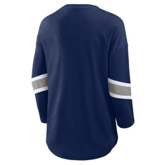 Dallas Cowboys Women's Plus Size Redzone 3/4-Sleeve Scoop Neck T-Shirt - Navy - Fanatics