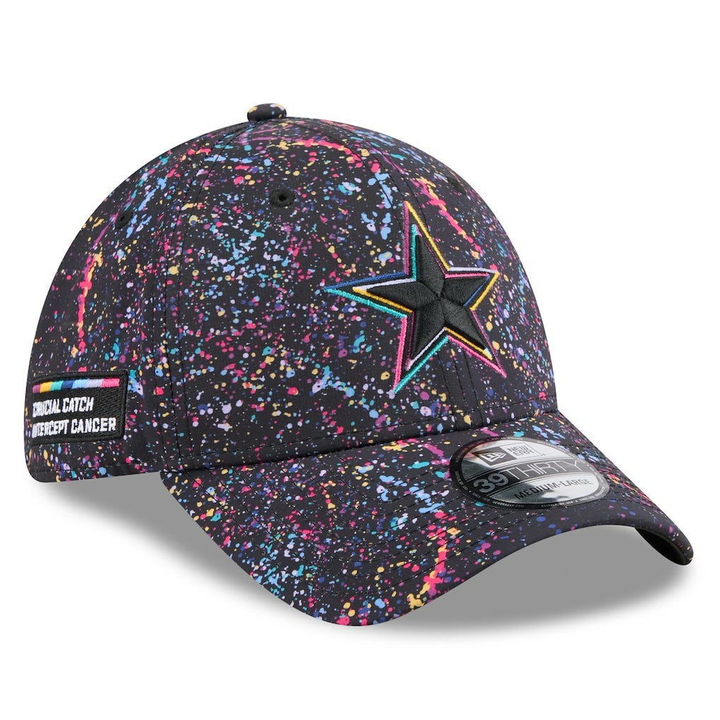 Dallas Cowboys New Era 2025 NFL Crucial Catch 39THIRTY Flex Hat - Black - NFL