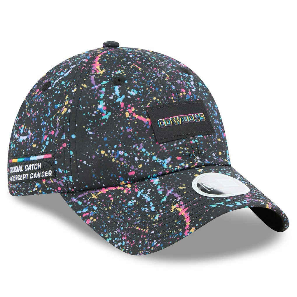 Dallas Cowboys New Era Women's 2025 NFL Crucial Catch Pony Tail Adjustable Hat - Black - NFL
