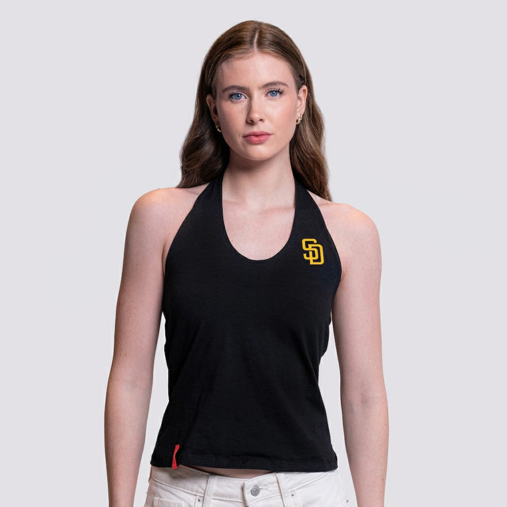San Diego Padres Lusso Women's Noelle V-Neck Tank Top Outlet