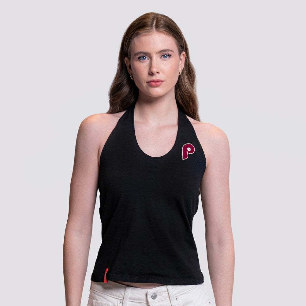 Philadelphia Phillies Lusso Women's Noelle V-Neck Tank Top Outlet
