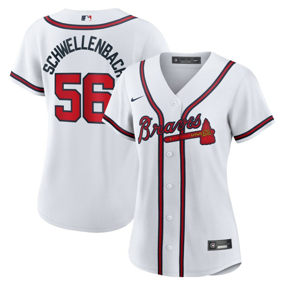 Spencer Schwellenbach Atlanta Braves Nike Women's Home Replica Jersey for sale