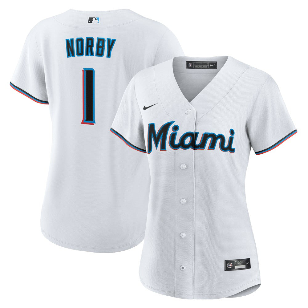 Connor Norby Miami Marlins Nike Women's Home Replica Jersey Online