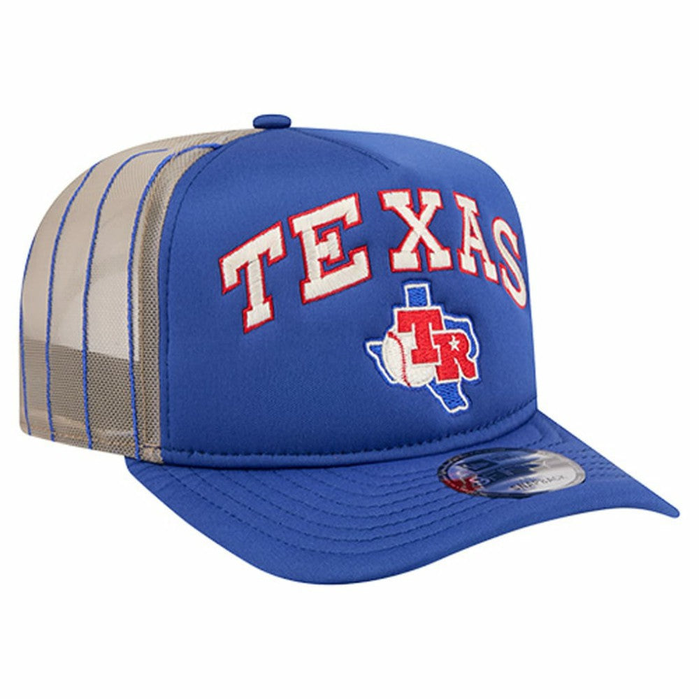 Texas Rangers New Era Vintage Arched Foam Front 9FIFTY A-Frame Adjustable Trucker Hat Discount