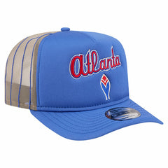 Atlanta Braves New Era Vintage Arched Foam Front 9FIFTY A-Frame Adjustable Trucker Hat Online