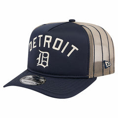 Detroit Tigers New Era Vintage Arched Foam Front 9FIFTY A-Frame Adjustable Trucker Hat Outlet