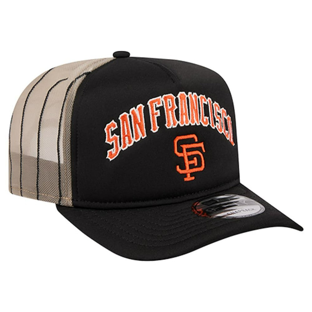 San Francisco Giants New Era Vintage Arched Foam Front 9FIFTY A-Frame Adjustable Trucker Hat for sale