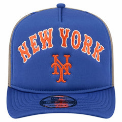 New York Mets New Era Vintage Arched Foam Front 9FIFTY A-Frame Adjustable Trucker Hat Outlet