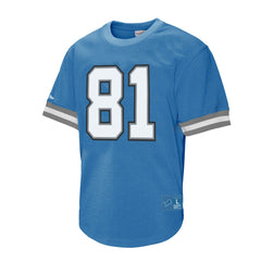 Calvin Johnson Detroit Lions Retired Player Name & Number Mesh Top - Blue - Mitchell & Ness