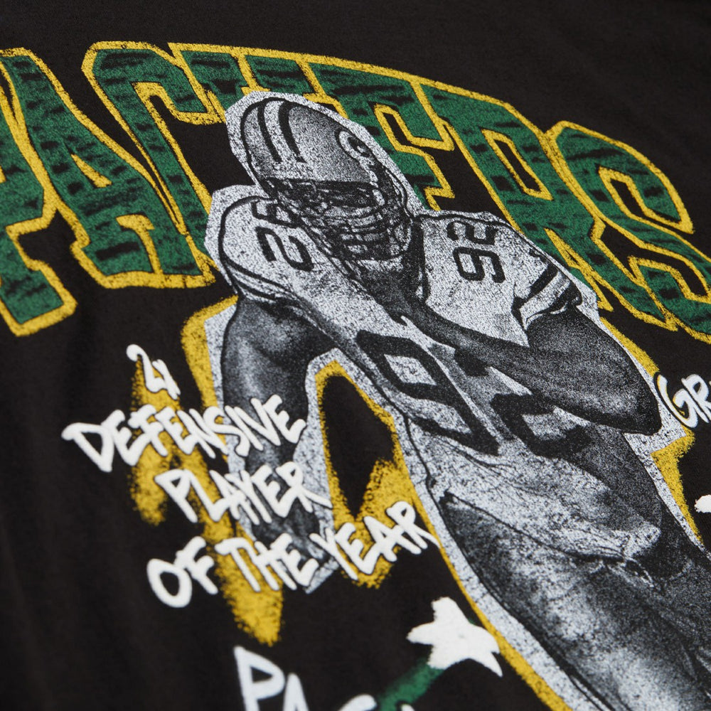 Reggie White Green Bay Packers Chalked Up Player Graphic T-Shirt - Black - Mitchell & Ness