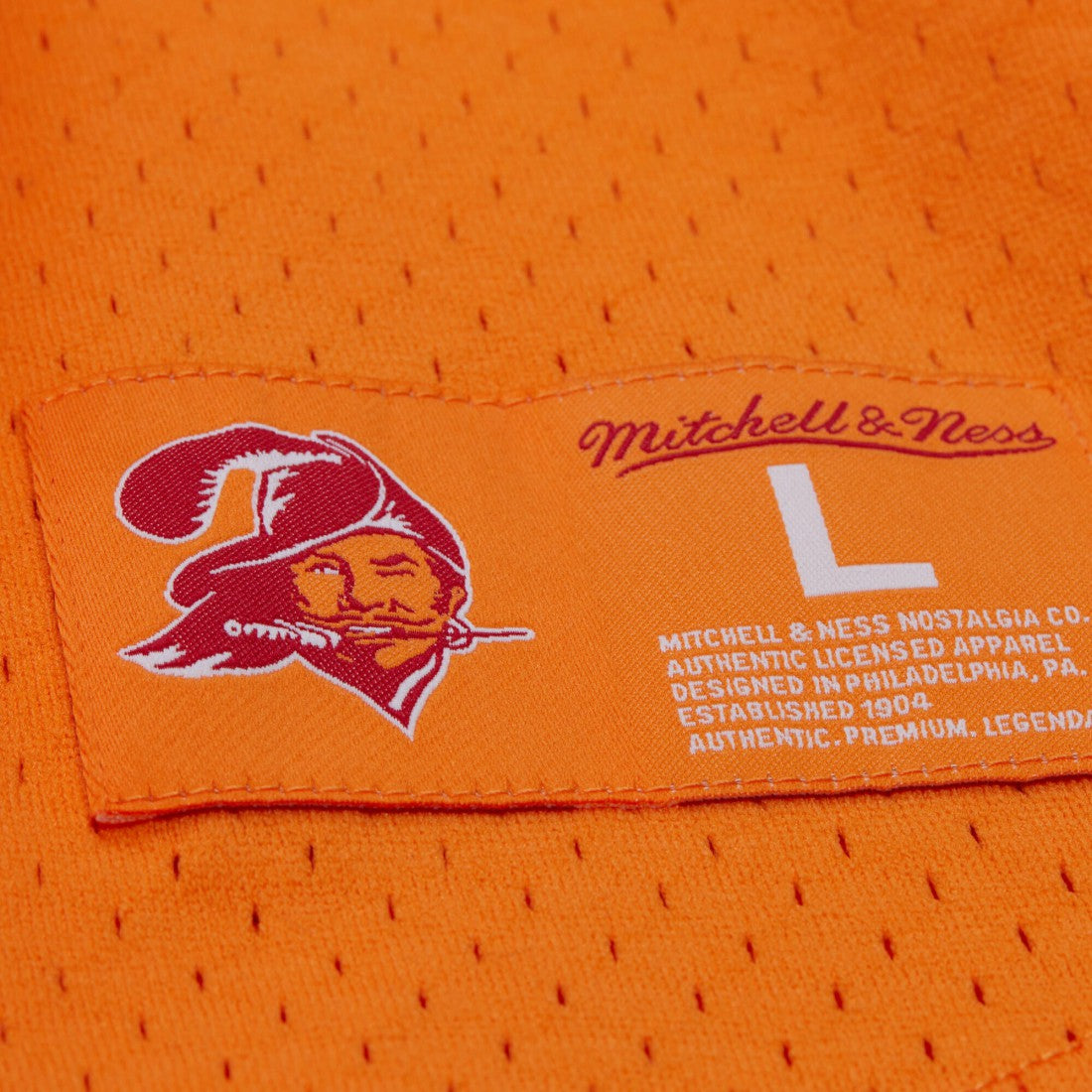 Warren Sapp Tampa Bay Buccaneers Retired Player Name & Number Mesh Top - Orange - Mitchell & Ness