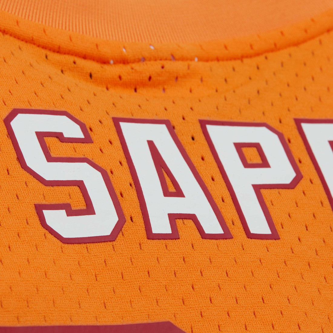 Warren Sapp Tampa Bay Buccaneers Retired Player Name & Number Mesh Top - Orange - Mitchell & Ness