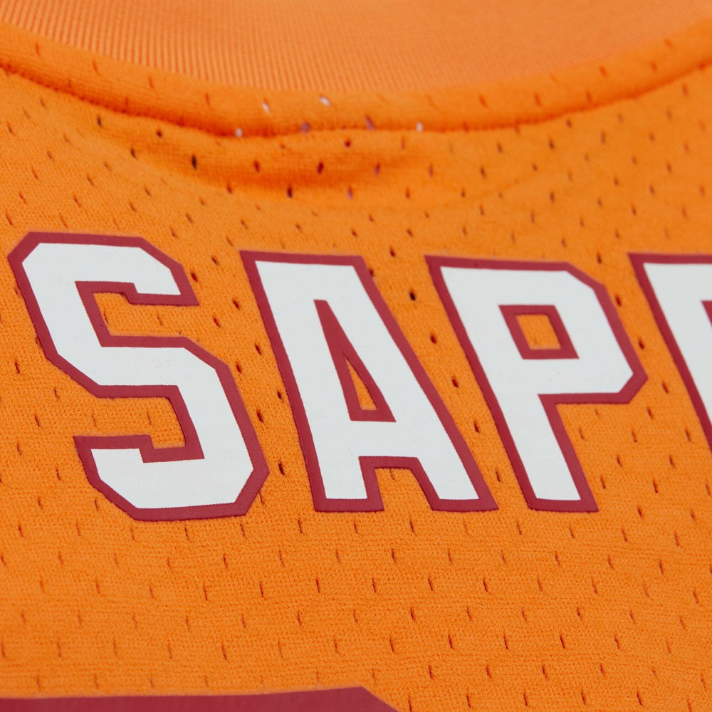 Warren Sapp Tampa Bay Buccaneers Retired Player Name & Number Mesh Top - Orange - Mitchell & Ness