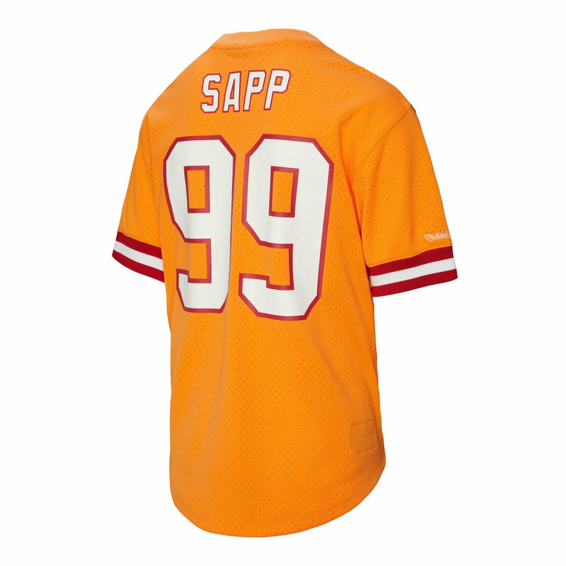 Warren Sapp Tampa Bay Buccaneers Retired Player Name & Number Mesh Top - Orange - Mitchell & Ness