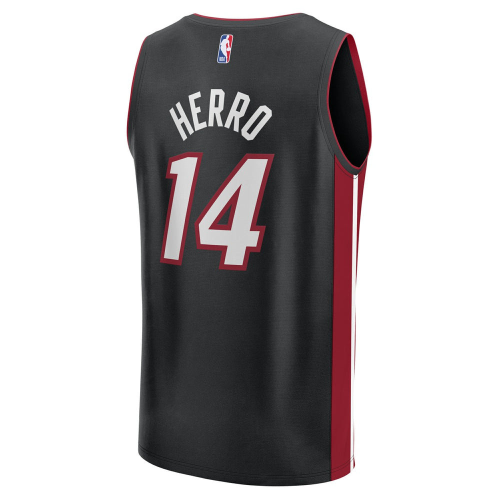 Fanatics Tyler Herro Miami Heat Youth Fast Break Replica Player Jersey Black Icon Edition