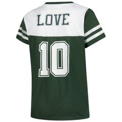Jordan Love Green Bay Packers Women's Plus Size Bling V-Neck T-Shirt - White - Fanatics