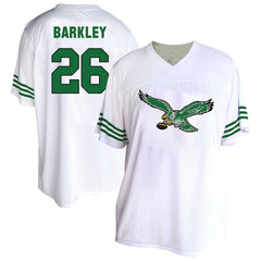 Saquon Barkley Philadelphia Eagles Women's Plus Size Fashion Jersey - White - Fanatics