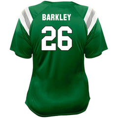 Saquon Barkley Philadelphia Eagles Women's Plus Size Name & Number Raglan Lace V-Neck T-Shirt - Kelly Green - Fanatics