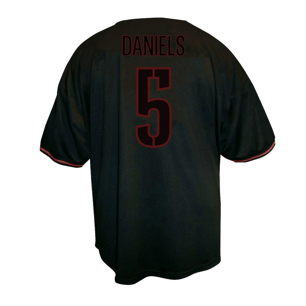 Jayden Daniels Washington Commanders Big & Tall Baseball Button-Up Shirt - Black - Fanatics