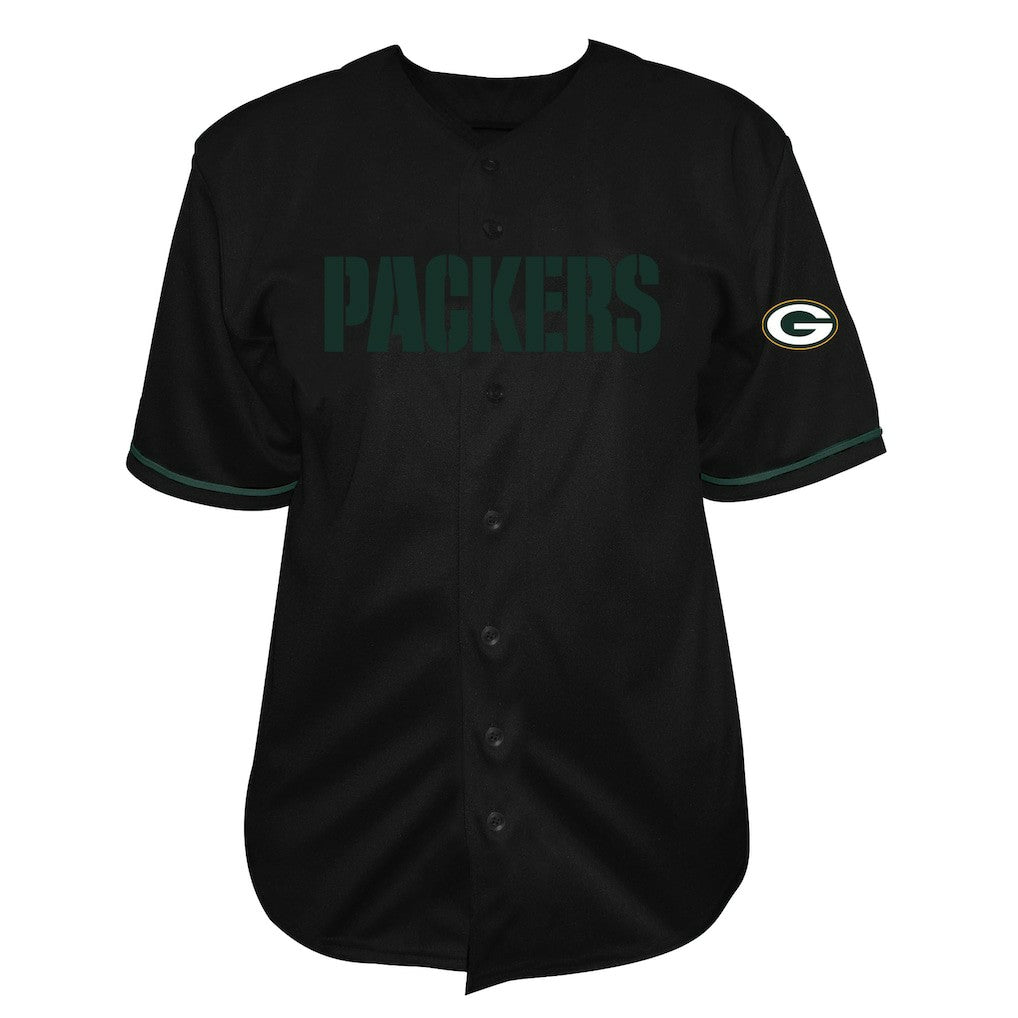 Jordan Love Green Bay Packers Big & Tall Baseball Button-Up Shirt - Black - Fanatics