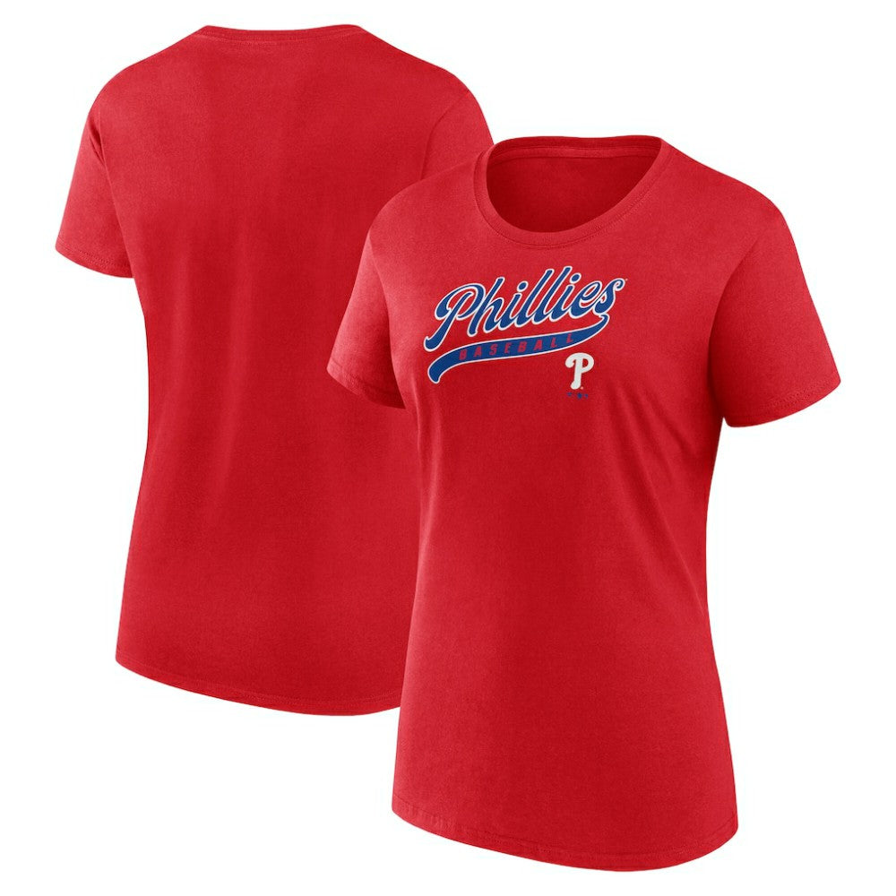 Philadelphia Phillies Fanatics Women's Start To Finish T-Shirt Sale