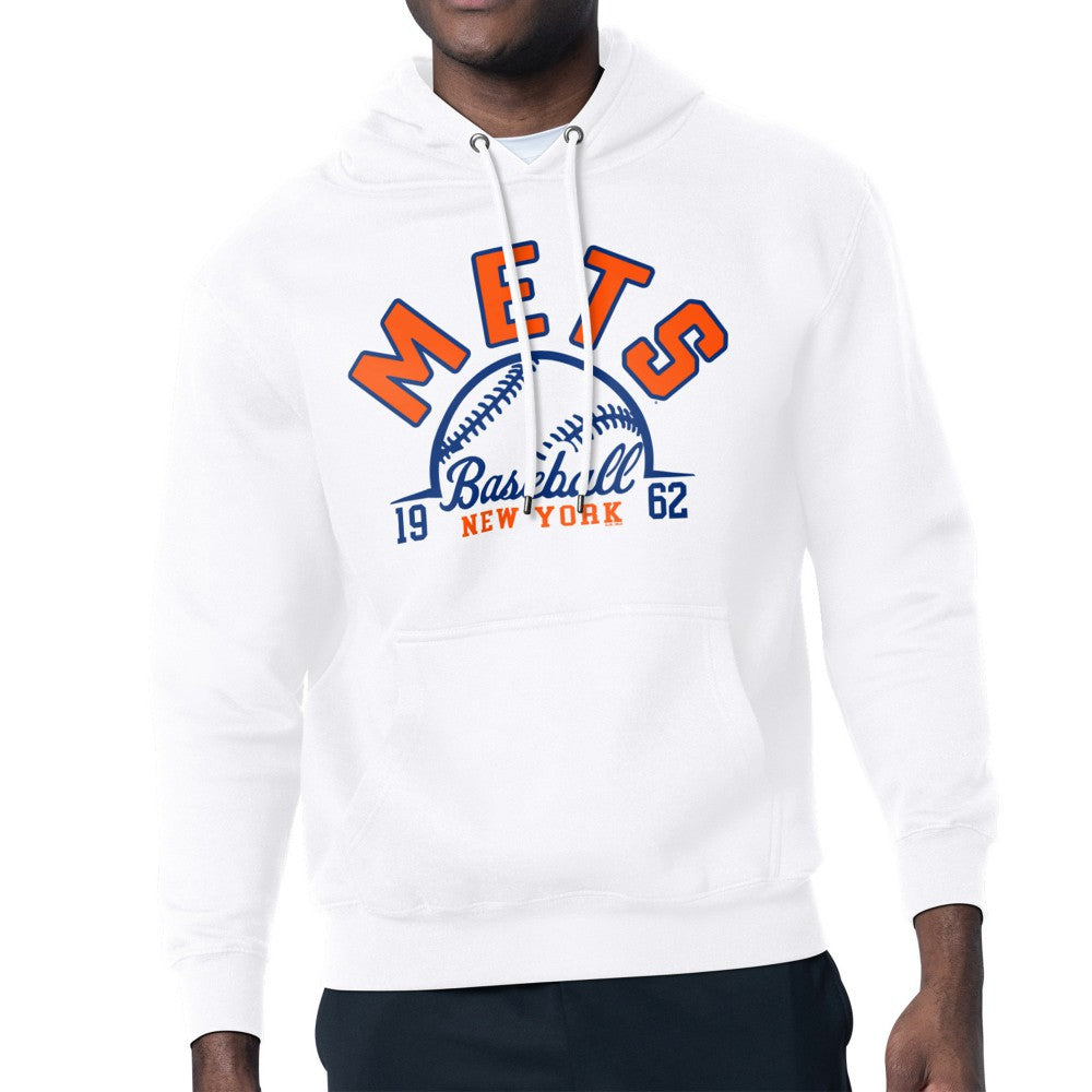 New York Mets Starter Half Ball Team Graphic Pullover Hoodie Discount