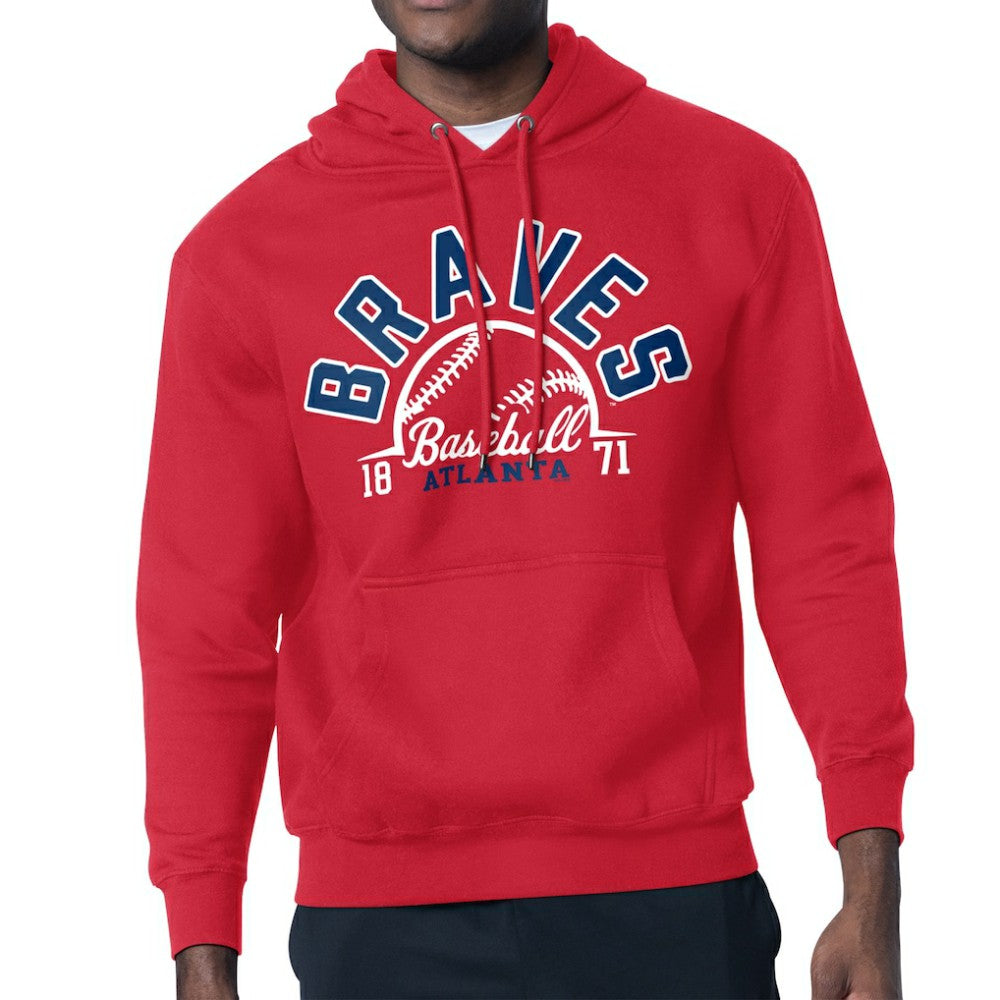 Atlanta Braves Starter Half Ball Team Graphic Pullover Hoodie Sale