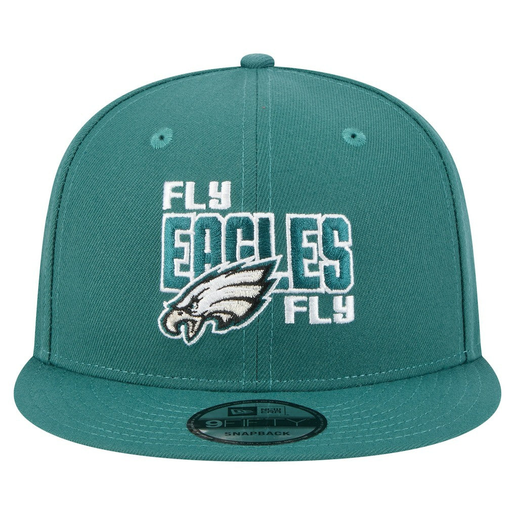 Philadelphia Eagles New Era Super Bowl LIX Champions Side Patch 9FIFTY Snapback Hat - Midnight Green - NFL