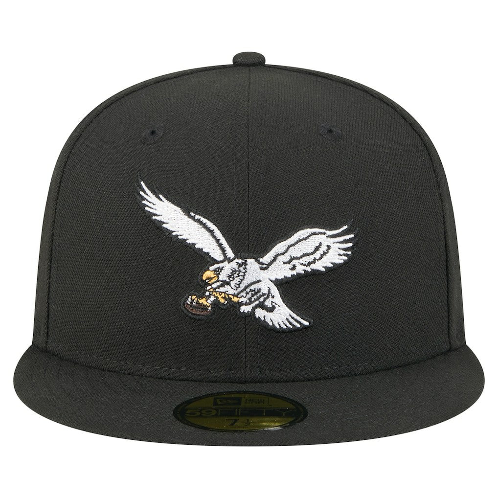 Philadelphia Eagles New Era Super Bowl LIX Champions Historic Side Patch 59FIFTY Fitted Hat - Black - NFL