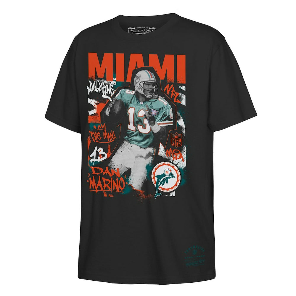 Dan Marino Miami Dolphins Youth Star Player T-Shirt - Black - Mitchell & Ness