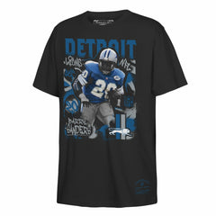 Barry Sanders Detroit Lions Youth Star Player T-Shirt - Black - Mitchell & Ness