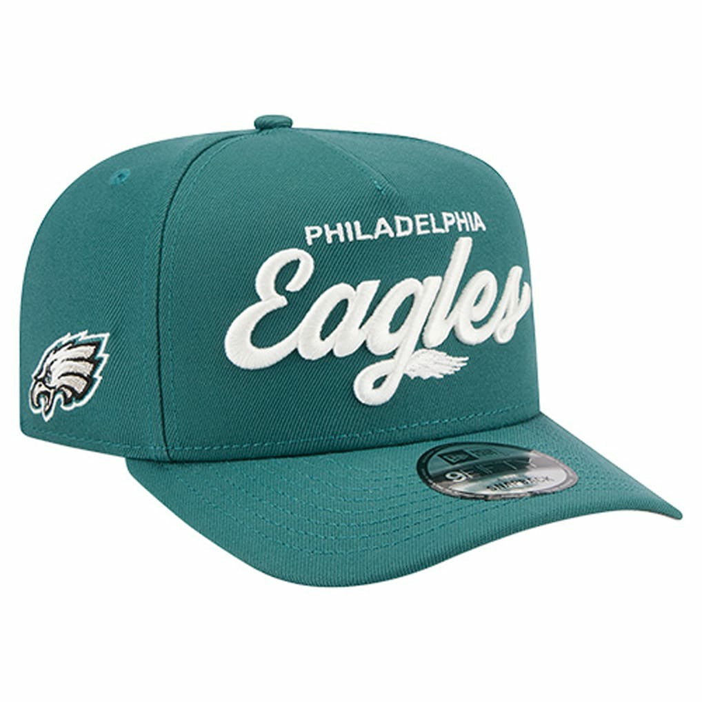 Philadelphia Eagles New Era Local Play A-Frame 9FIFTY Snapback Hat - Midnight Green - NFL