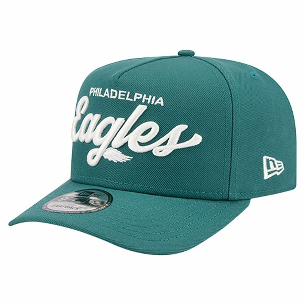 Philadelphia Eagles New Era Local Play A-Frame 9FIFTY Snapback Hat - Midnight Green - NFL