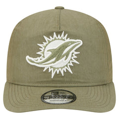 Miami Dolphins New Era Nylon 19TWENTY Adjustable Hat - Olive - NFL