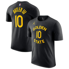 Jimmy Butler III Golden State Warriors Jordan Brand Statement Edition Name & Number T-Shirt Black