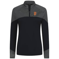 San Francisco Giants Levelwear Women's Classic Stripes Insignia 2.0 Raglan Quarter-Zip Top Online