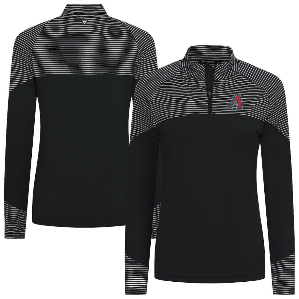 Arizona Diamondbacks Levelwear Women's Classic Stripes Insignia 2.0 Raglan Quarter-Zip Top Sale