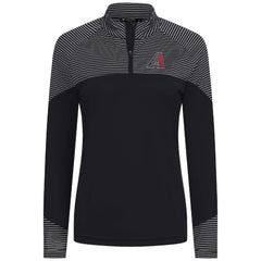 Arizona Diamondbacks Levelwear Women's Classic Stripes Insignia 2.0 Raglan Quarter-Zip Top Sale