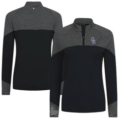Colorado Rockies Levelwear Women's Classic Stripes Insignia 2.0 Raglan Quarter-Zip Top for sale
