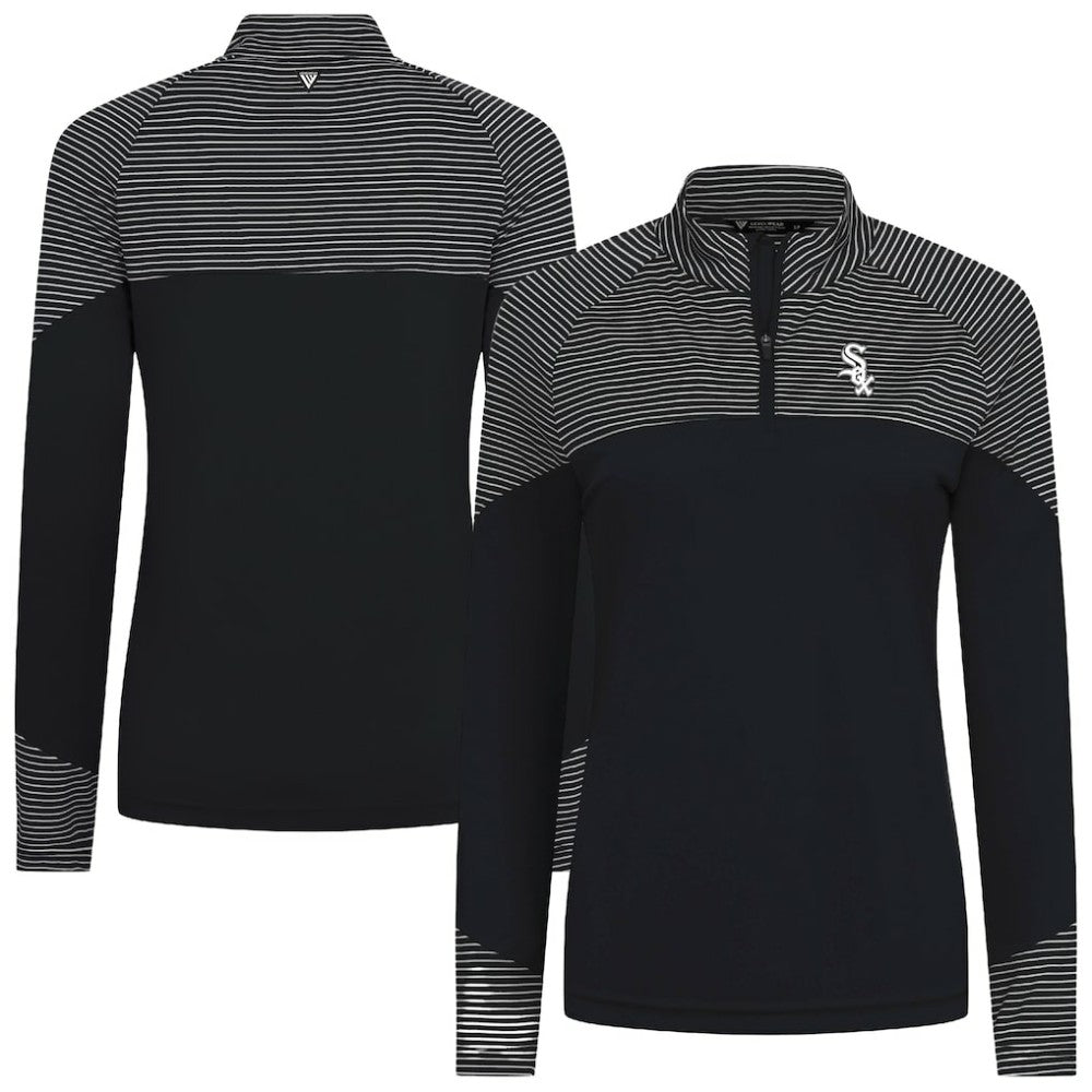 Chicago White Sox Levelwear Women's Classic Stripes Insignia 2.0 Raglan Quarter-Zip Top Near Me