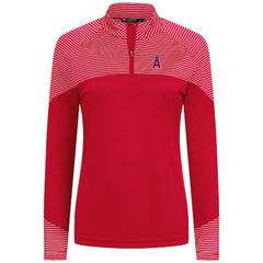Los Angeles Angels Levelwear Women's Classic Stripes Insignia 2.0 Raglan Quarter-Zip Top Discount