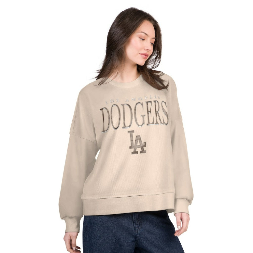 Los Angeles Dodgers G-III 4Her by Carl Banks Women's Oversized Vet II Sweatshirt Outlet