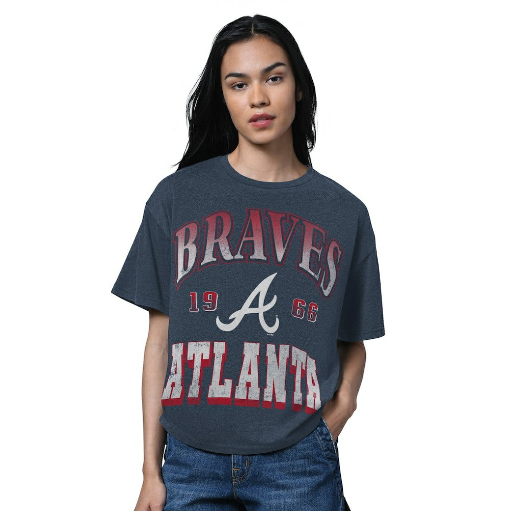 Atlanta Braves Starter Women's Oversized Hall of Fame T-Shirt Online