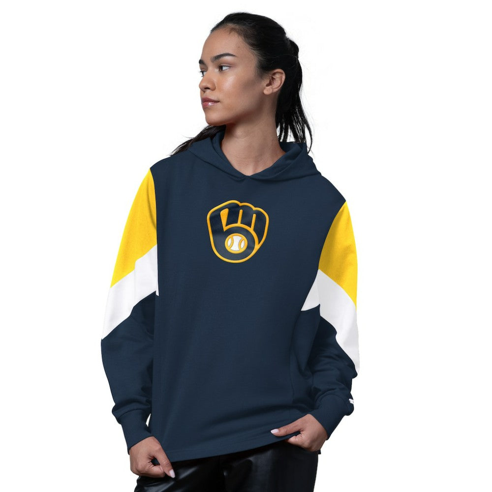 Milwaukee Brewers Starter Women's Scrimmage Pullover Hoodie for sale